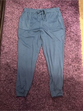 Serra Slate Blue Women’s Drawstring Jogger Pants Size L